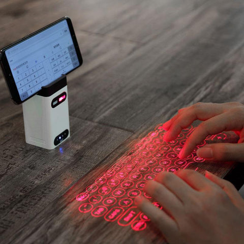 Bluetooth Virtual Wireless Laser Projection Mini Keyboard For PC, Phone, iPad and Laptops
