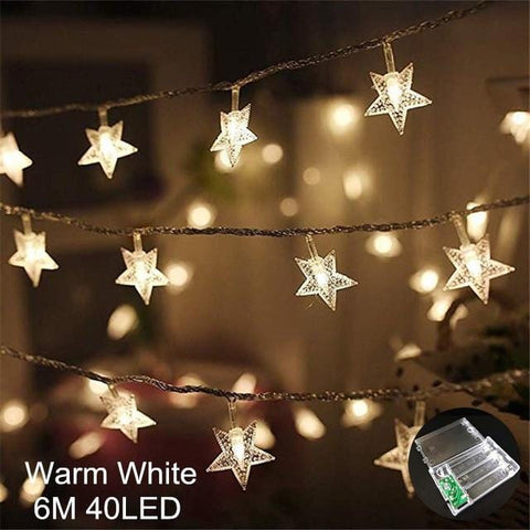 Curtain Fairy String Light LED Christmas Decorations for Home Garland Xmas Light Christmas New Year 2021 Navidad Ornament Gift